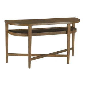 Hammary Eldon Curved Wood Console Table