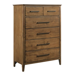 Kincaid Abode Larson Wood Chest w/6 Drawers, Brown