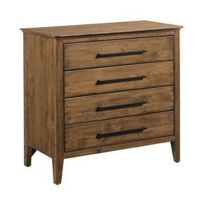 Kincaid Abode Kingsley Bachelors Wood Chest w/4 Drawers, Brown