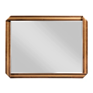 Kincaid Monogram Dornoch Rectangular Wood/Glass Mirror, Brown