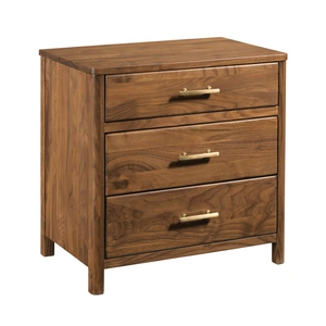 Kincaid Monogram Main Wood Nightstand w/3 Drawers, Brown
