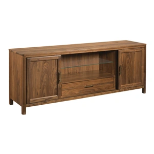 Kincaid Monogram Virtue Wood Entertainment Console w/2 Doors & Drawer, Brown