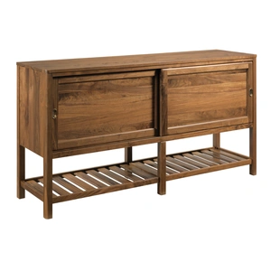 Kincaid Monogram Roanoke Wood Display Buffet w/2 Doors, Brown