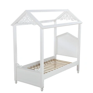 ACME Rapunzel Canopy Bed, White