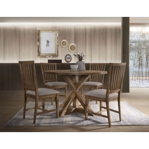 ACME Wallace II Wood/Wood Veneer Dining Table, Weathered Oak