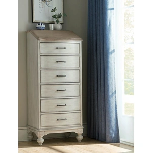 American Drew Litchfield Natick Wood Lingerie Chest w/6 Drawers, Sunwashed