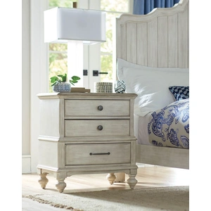 American Drew Litchfield Moray Wood Nightstand w/3 Drawers