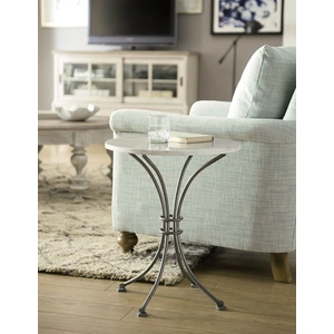 American Drew Litchfield Blakeney Round Wood Coffee Table Set, Sunwashed