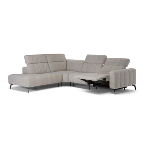 Natuzzi Editions Portento Fabric/Leather L-Shaped Recliner Sectional Sofa, Comp 3