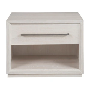 Universal Furniture Astrid Wood Nightstand w/Drawer, White Oak