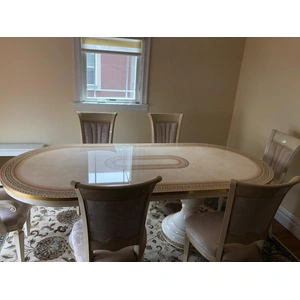 Camelgroup, Italy Aida Wood Extendable Dining Table, Ivory
