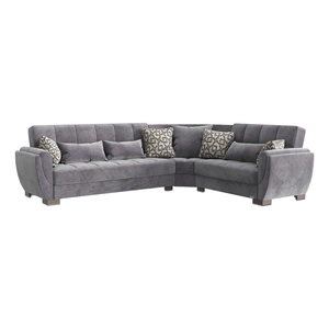 Casamode Armada Air Customizable Fabric Convertible L-Shaped Sectional Sofa, Composition 1