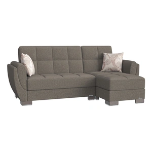 Casamode Armada Air Fabric/PU Convertible L-Shaped Lounge Sectional Sofa