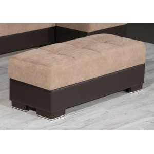 Casamode Armada Air Fabric/PU Storage Ottoman