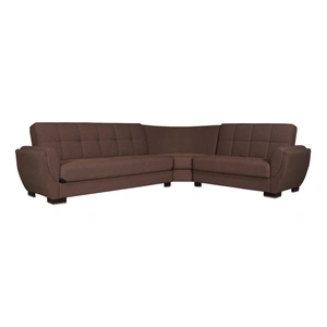 Casamode Armada Air Fabric/PU Convertible L-Shaped Sectional Sofa