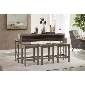 Hammary West End Wood Bar Stool, Soft Greige