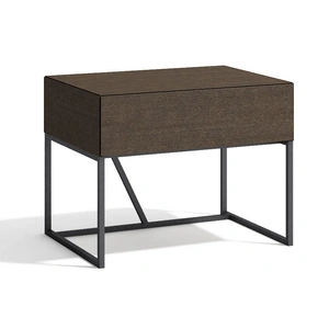 J&M Furniture Almada Wood Nightstand, Ash