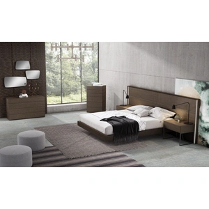 J&M Furniture Almada Wood Bedroom Set, Ash