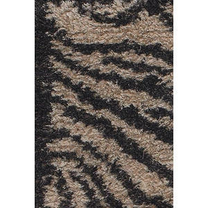 Chandra Amazon Polyester/Wool Handmade Rug, Tan/Brown/Black