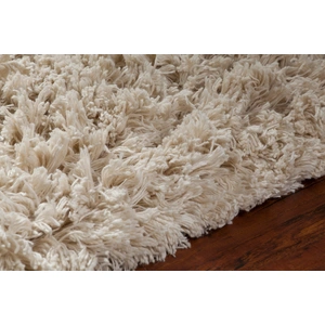 Chandra Ambiance Wool Rectangular Hand-woven Rug, Ivory
