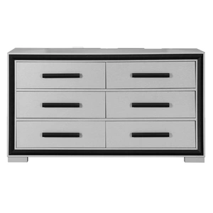 Global Furniture USA Amelia Fabric/Wood Bedroom Set, Grey/Black