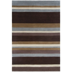 Chandra Antara Wool Handmade Rug, Brown/Yellow/Grey