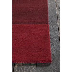 Chandra Antara Wool Handmade Rug, Red/Black
