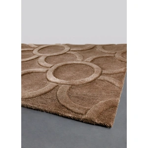 Chandra Antara Wool Handmade Rug, Brown