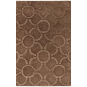 Chandra Antara Wool Handmade Rug, Brown
