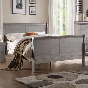 ACME Louis Philippe III Sleigh Bed