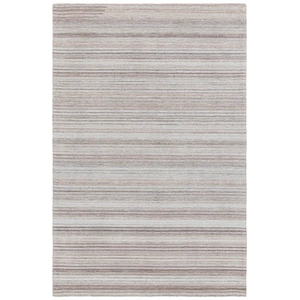 Chandra Anya Wool Rectangular Hand-tufted Rug, Grey/Silver