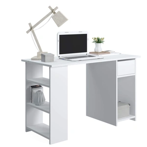 Mod-Arte Arma Office Desk Modern Contemporary with Storage in White