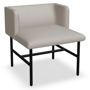 MDD Office Furniture Agora 1 Segment Seating Bench w/Backrest