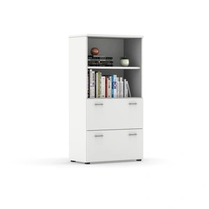 Actiu MFC Storage Cabinet w/2 Drawers & 2 Shelves