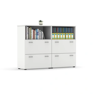 Actiu MFC Storage Cabinet w/4 Drawers & 2 Shelves