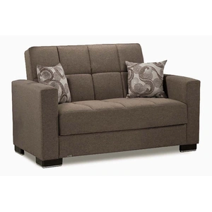 Casamode Armada Fabric/PU Convertible Loveseat