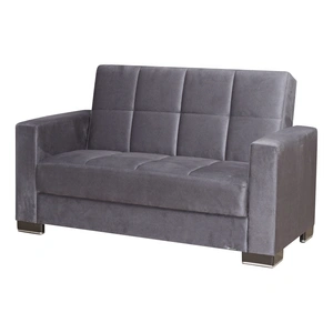 Casamode Armada Fabric/PU Convertible Loveseat