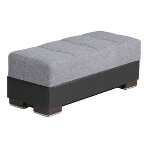 Casamode Armada Fabric/PU Lounge Storage Ottoman
