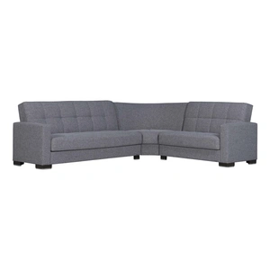 Casamode Armada Fabric/PU Convertible Sectional Sofa