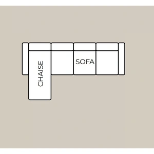 Casamode Barato Large L-Shaped Sectional Sofa with Channel Tufting and Plaid Pillows, Compostion 8