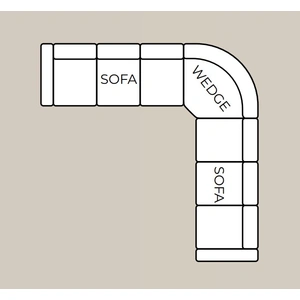 Casamode Barato Large L-Shaped Sectional Sofa with Channel Tufting and Plaid Pillows, Compostion 3