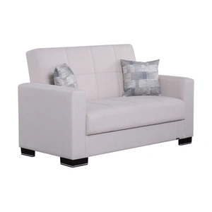 Kilim SM Armada Fabric/PU Sleeper Loveseat with Storage