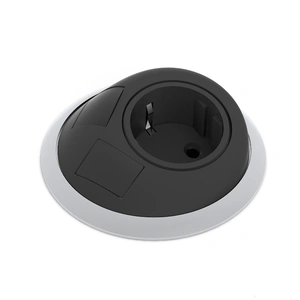 NARBUTAS Round Multipurpose Table w/Cut-Out for Power Socket