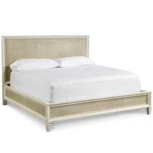 Universal Furniture Summer Hill Woven Rattan/Wood Accent Panel Bedroom Set, Cotton