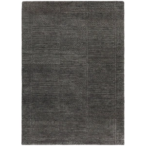 Chandra Ashton Wool Rectangular Hand-knotted Rug, Grey
