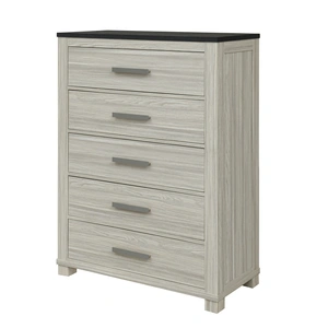 Global Furniture USA Ashley 5-Drawer Chest in Brown