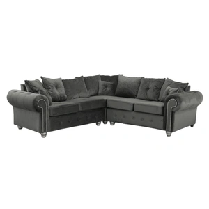 Skyler Design Ashley L-Shaped Fabric Sectional Sofa