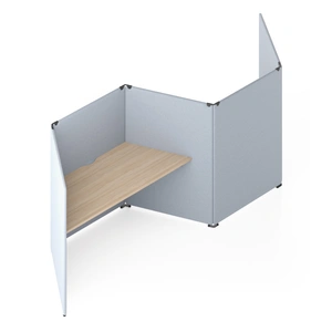 NARBUTAS My Space Double Alternating Office V Shape Workstation Cubicle