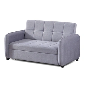 Empire Furniture, USA Aspen Fabric Pull-Out Sleeper Loveseat, Grey