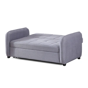 Empire Furniture, USA Aspen Fabric Pull-Out Sleeper Loveseat, Grey